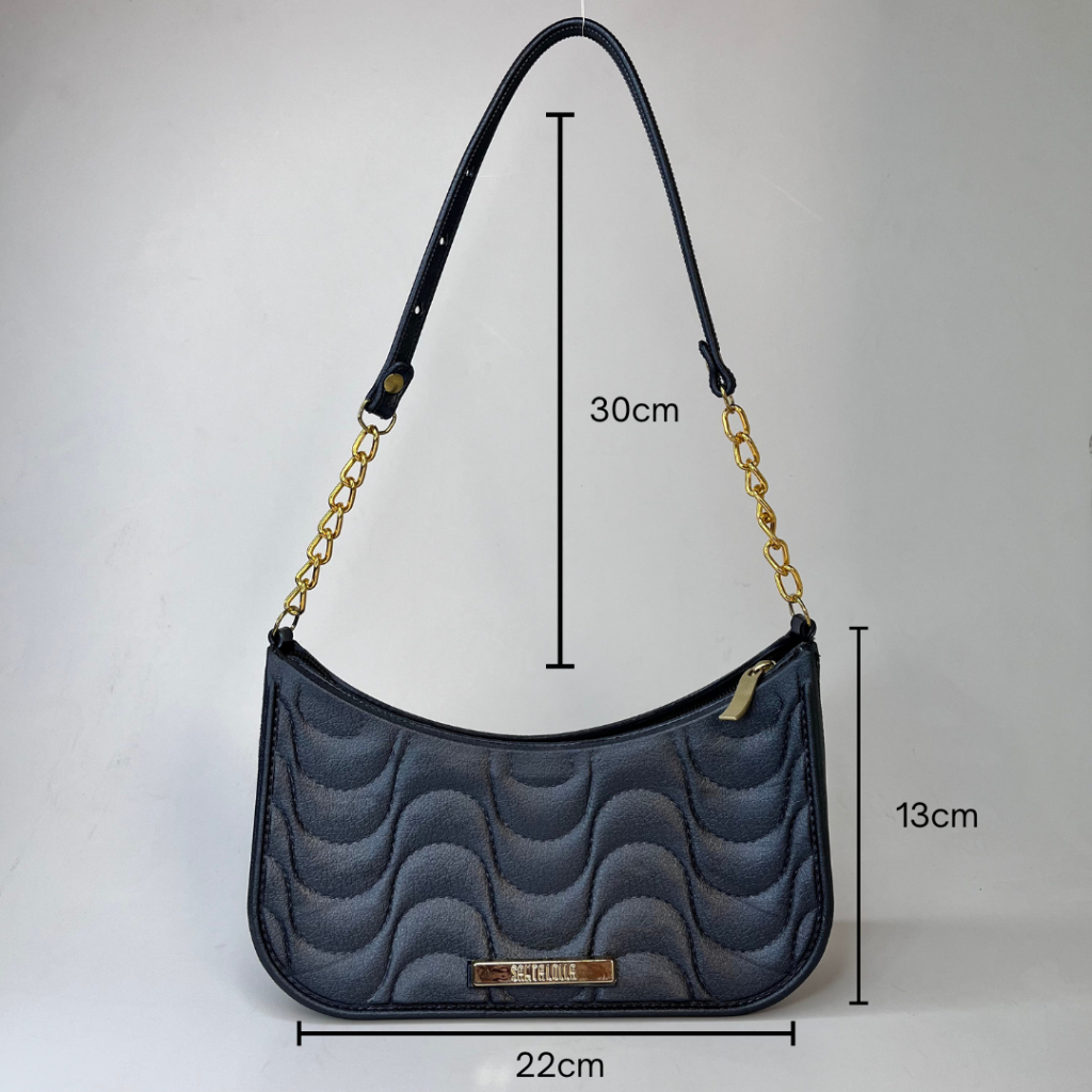 Bolsa Feminina de Ombro com Alça Corrente e Sacola TNT Personalizada