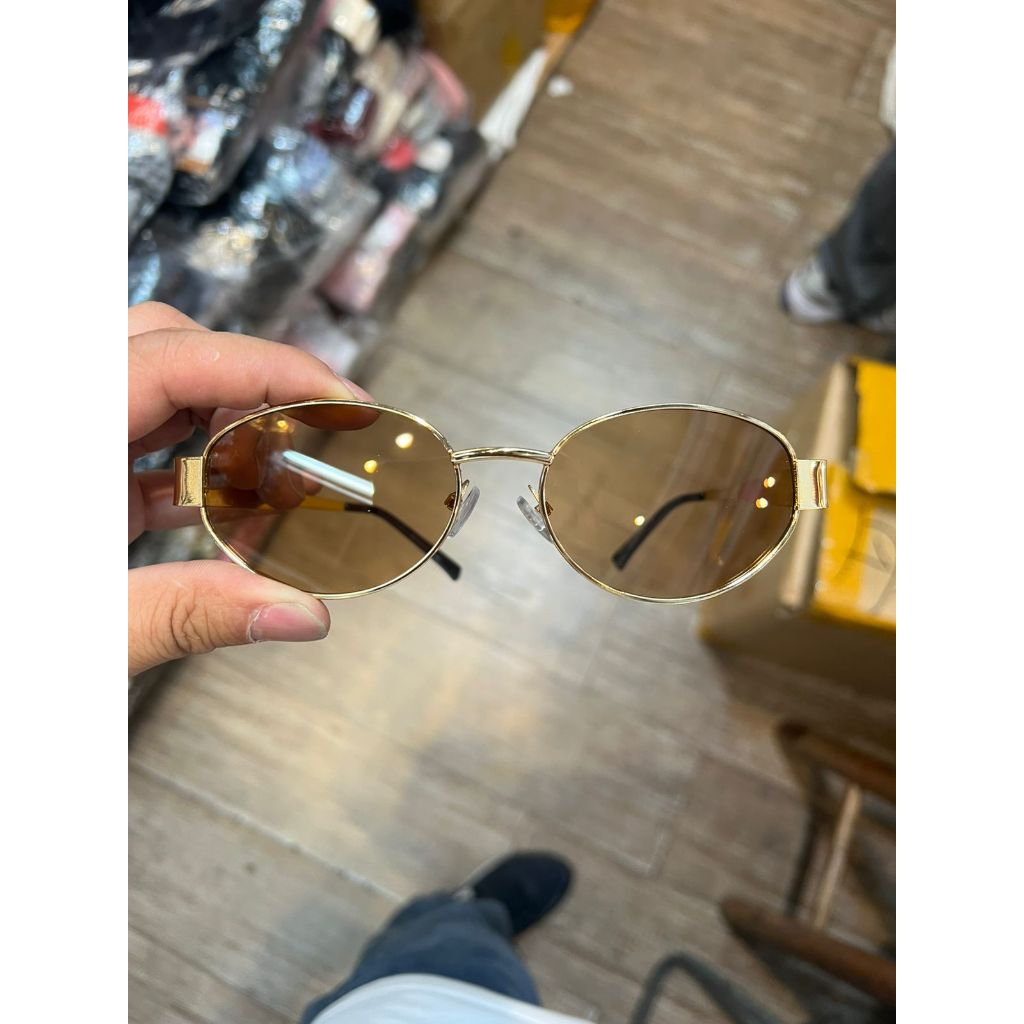 Óculos De Sol Retrô Ovais Unisex Com Armações De Metal, Estilo Fashion 2025