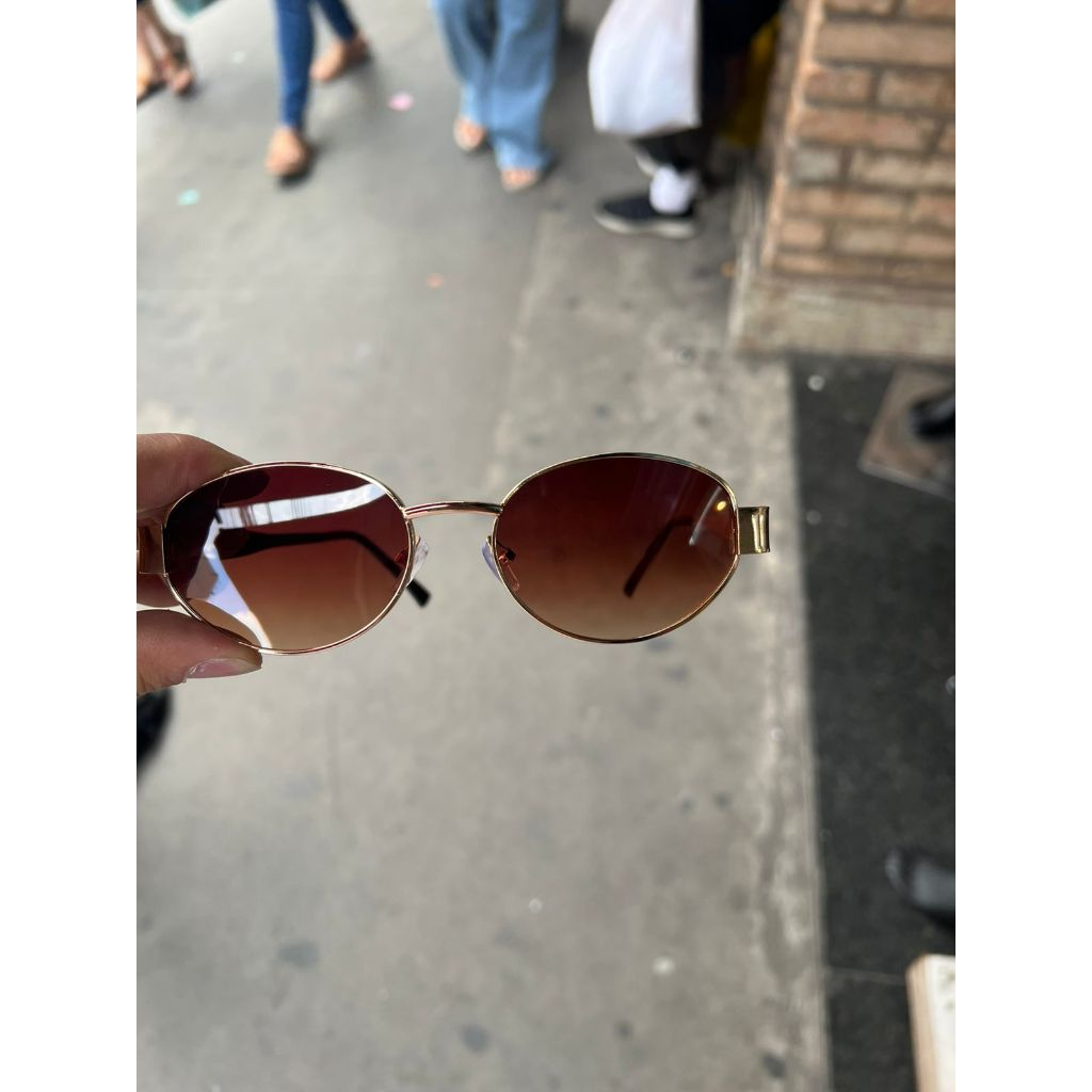 Óculos De Sol Retrô Ovais Unisex Com Armações De Metal, Estilo Fashion 2025