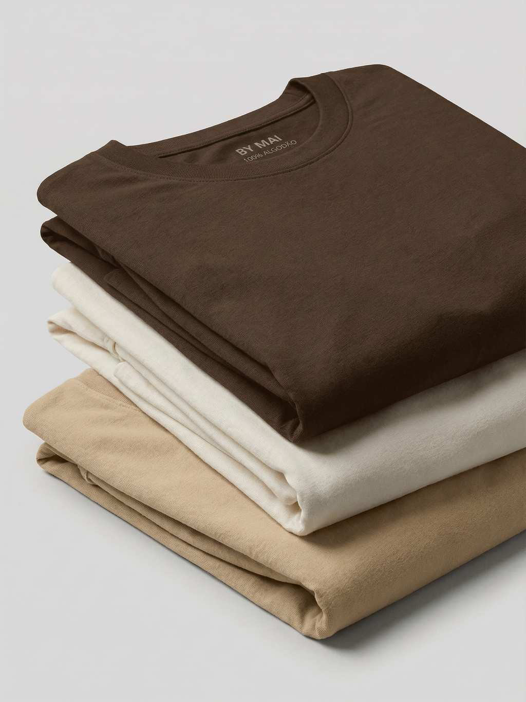 Kit 3 Camisetas Femininas Básicas Babylook 100% Algodão Lisa Confortável