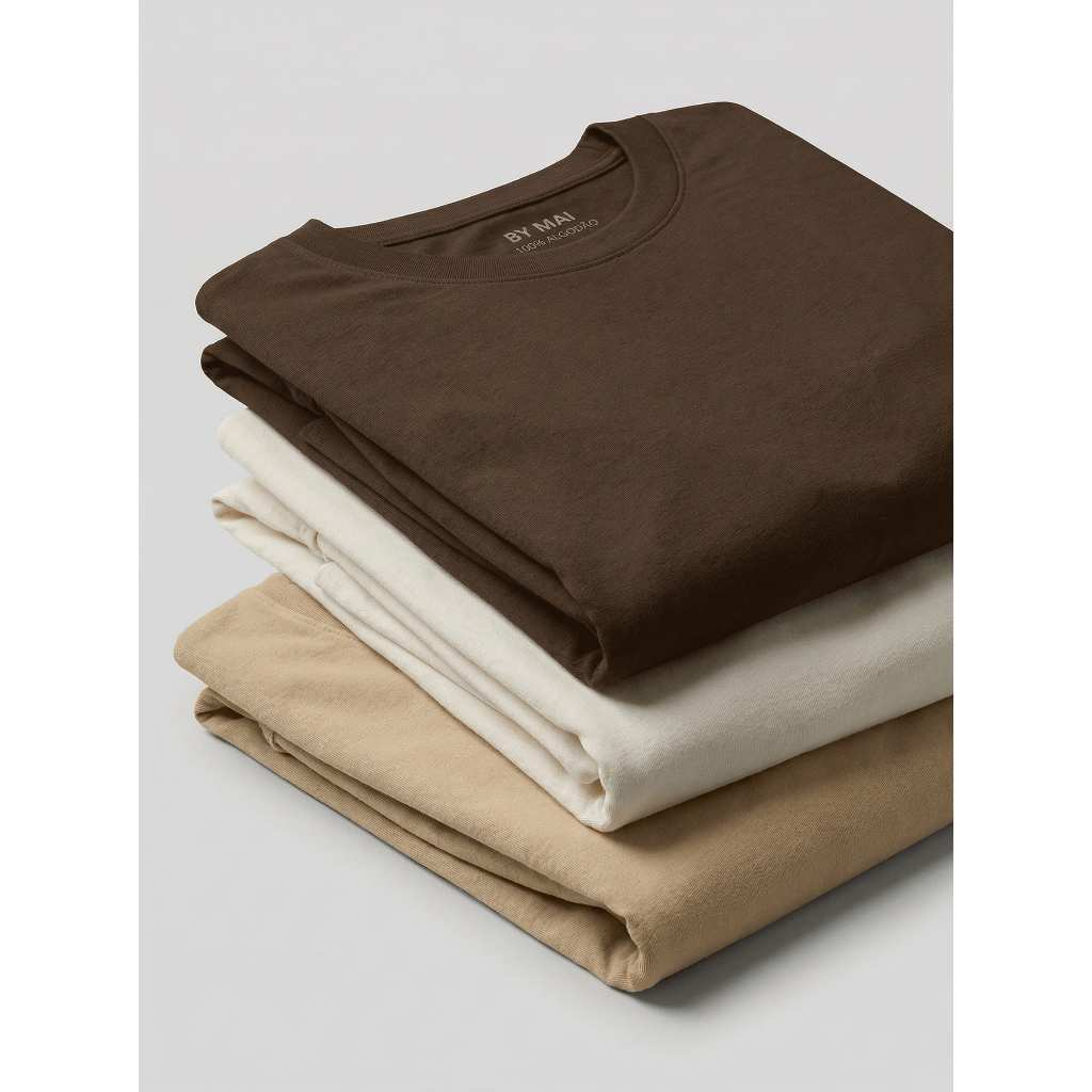 Kit 3 Camisetas Femininas Básicas Babylook 100% Algodão Lisa Confortável