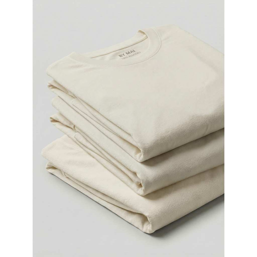 Kit 3 Camisetas Femininas Básicas Babylook 100% Algodão Lisa Confortável