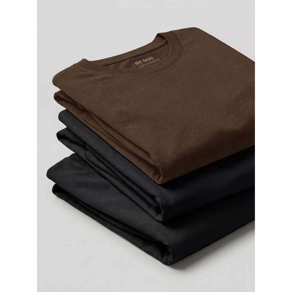 Kit 3 Camisetas Femininas Básicas Babylook 100% Algodão Lisa Confortável