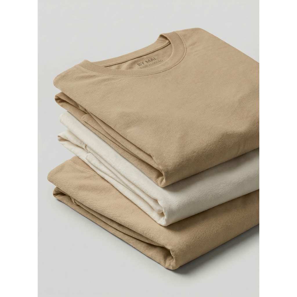 Kit 3 Camisetas Femininas Básicas Babylook 100% Algodão Lisa Confortável