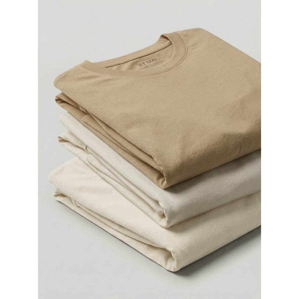 Kit 3 Camisetas Femininas Básicas Babylook 100% Algodão Lisa Confortável