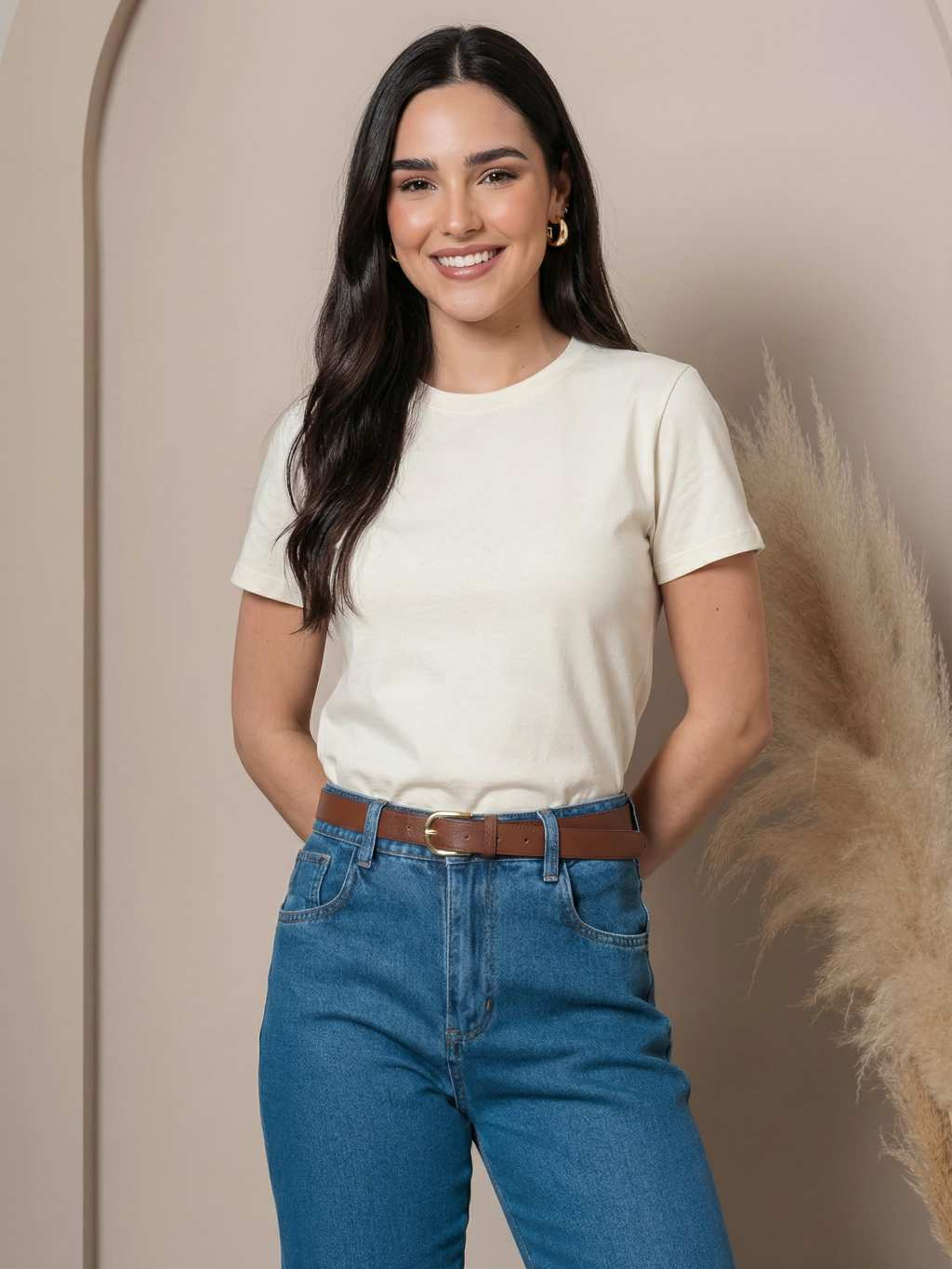 Kit 3 Camisetas Femininas Básicas Babylook 100% Algodão Lisa Confortável