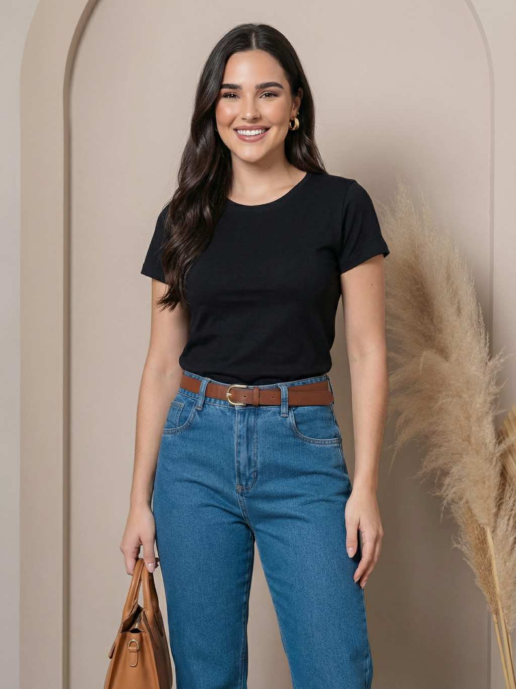 Kit 3 Camisetas Femininas Básicas Babylook 100% Algodão Lisa Confortável