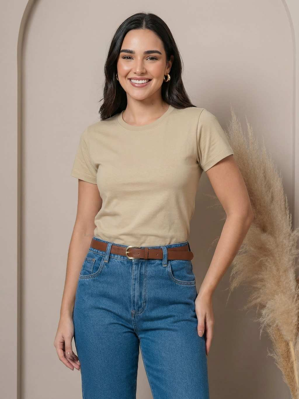 Kit 3 Camisetas Femininas Básicas Babylook 100% Algodão Lisa Confortável