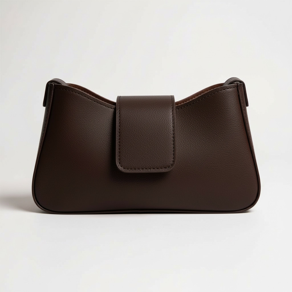 Bolsa Ombro com Fecho Magnético e Zíper Interno